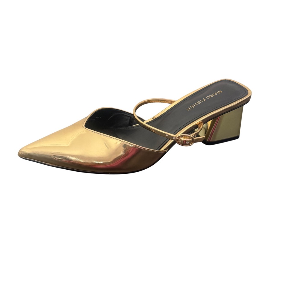 Marc Fisher Gold Heels